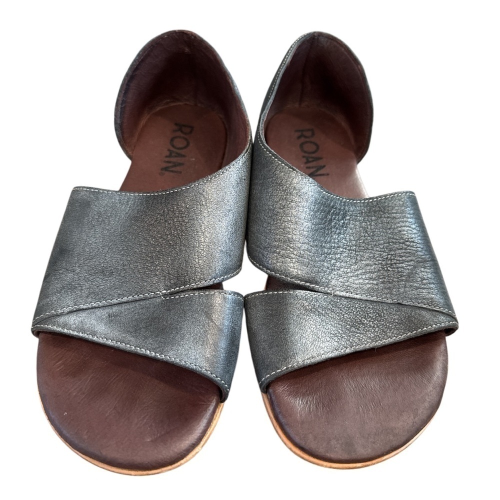 Roan by Bed Stu Womens Irie Leather Slip On Flat Sandals Sandals - Picture 3 of 12